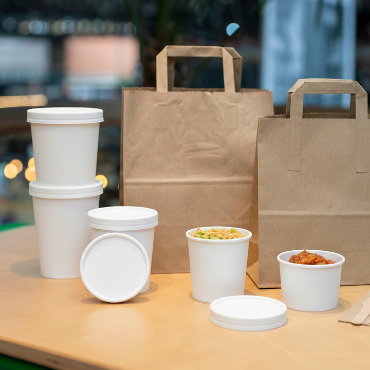 8oz - 91⌀ White Paper Heavy Duty Soup Cup (1 x 500)